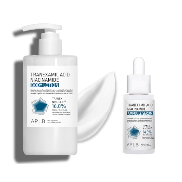 Tranexamic Acid Niacinamide Body Lotion - (.) X Ampoule Serum - (.) Set