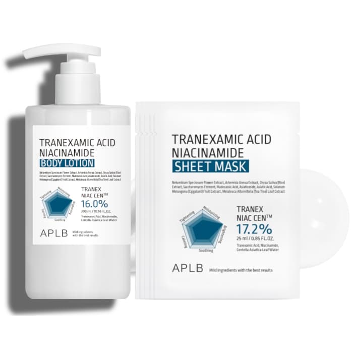 Tranexamic Acid Niacinamide Body Lotion - (.) X Sheet Mask (.) Set