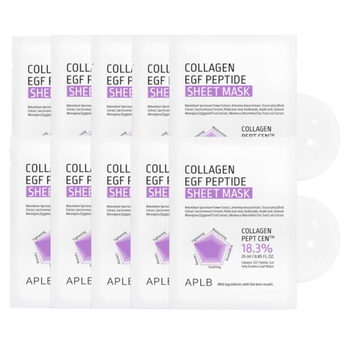 Collagen EGF Peptide Sheet Mask -.* (.) Set