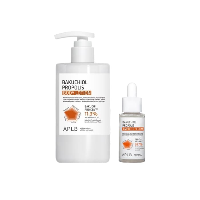Bakuchiol Propolis Body Lotion - (1ea) & Ampoule Serum - (1ea) Set