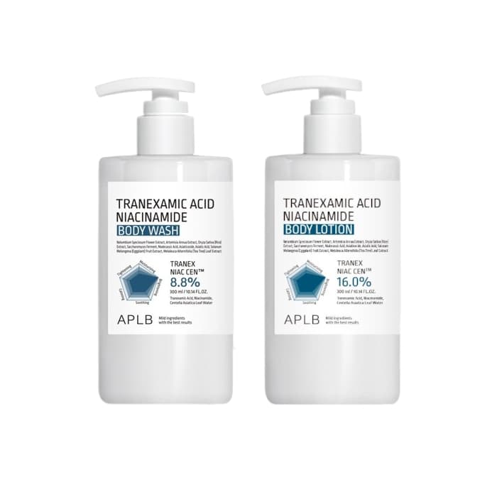 Tranexamic Acid Niacinamide Body Wash - (1ea) & Body Lotion - (1ea) Set