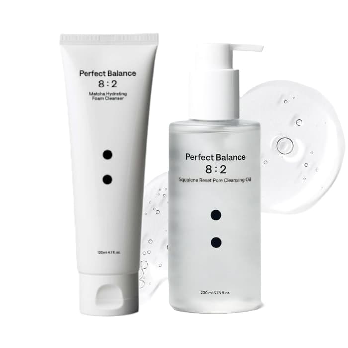 Matcha Hydrating Foam Cleanser (New version) - (1ea) + Squalene Reset Pore Deep Cleansing Oil - (1ea) Set