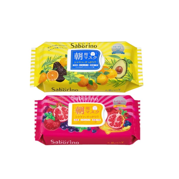 Saborino Morning Mask - Fruity Herbal -. (.) & BCL - Saborino Morning Mask - Mixed Berries -. (.)