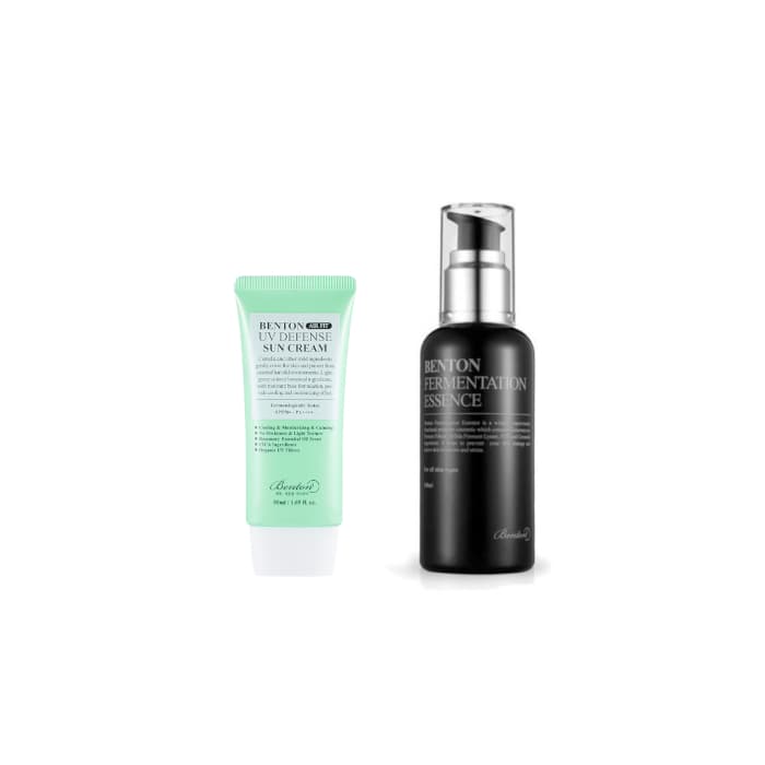 Benton - Fermentation Essence - + Air Fit UV Defense Sun Cream SPF50+ PA++++ - (.) Set