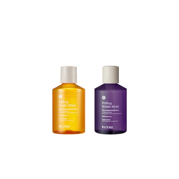 Patting Splash Mask - Rejuvenating Purple Berry - (.) + Patting Splash Mask - Energy Yellow Citrus & Honey.