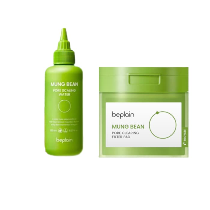 Mung Bean Pore Scaling Water + Clearing Filter Pad Set