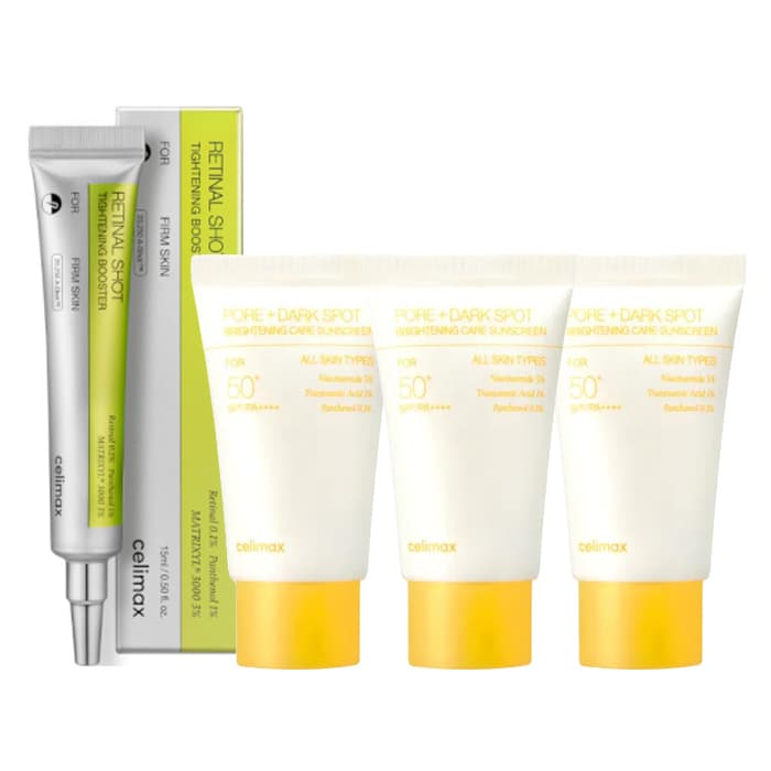 The Vita-A Retinal Shot Tightening Booster - + Pore + Dark Sunscreen Set