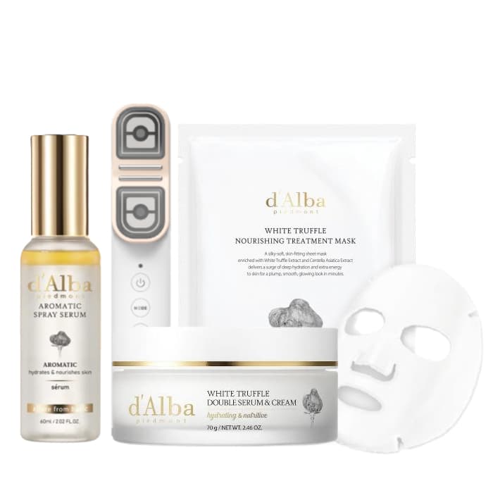 Serum & Mask Set Soft Bundle -Signature Allthera Double Shot (1ea) + White Truffle Double Serum & Cream (1ea) +White.