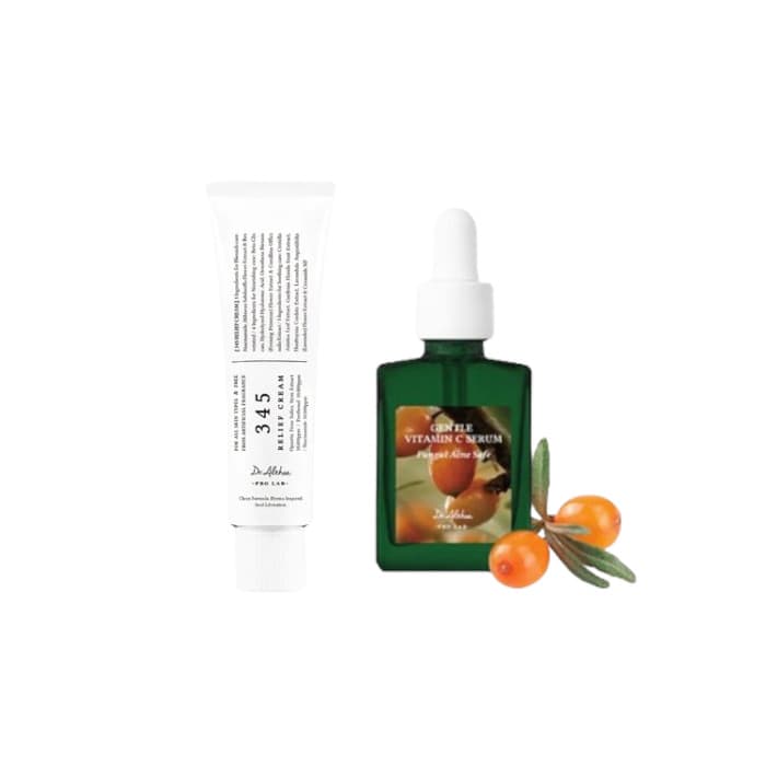 345 Relief Cream (.) X Gentle Vitamin C Serum (.) Set