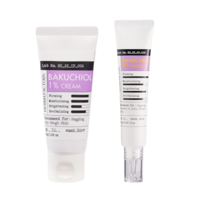 Bakuchiol 1% Cream - (1ea) & 5% Ampoule - (1ea) Set