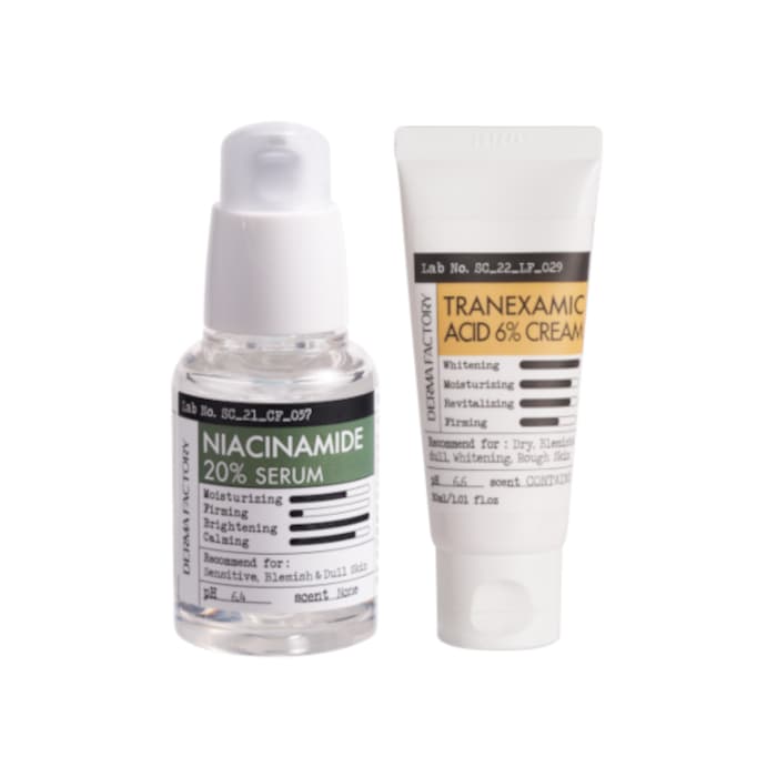 Niacinamide 20% Serum - (1ea) & Tranexamic Acid 6% Cream - (1ea) Set