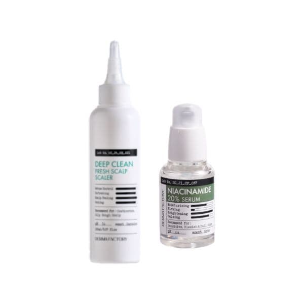 DERMA FACTORY - Niacinamide 20% Serum - (1ea) & Deep Clean Fresh Scalp Scalper - (1ea) Set
