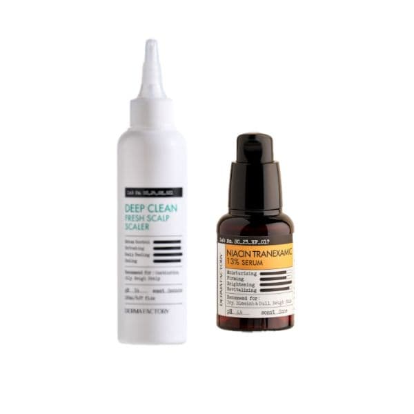 Niacin Tranexamic 13% Serum - (1ea) & Deep Clean Fresh Scalp Scalper - (1ea) Set