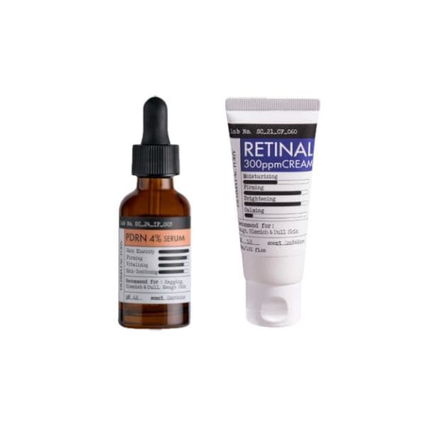 PDRN 4% Ampoule - (1ea) & Retinal 300ppm Cream - (1ea) Set
