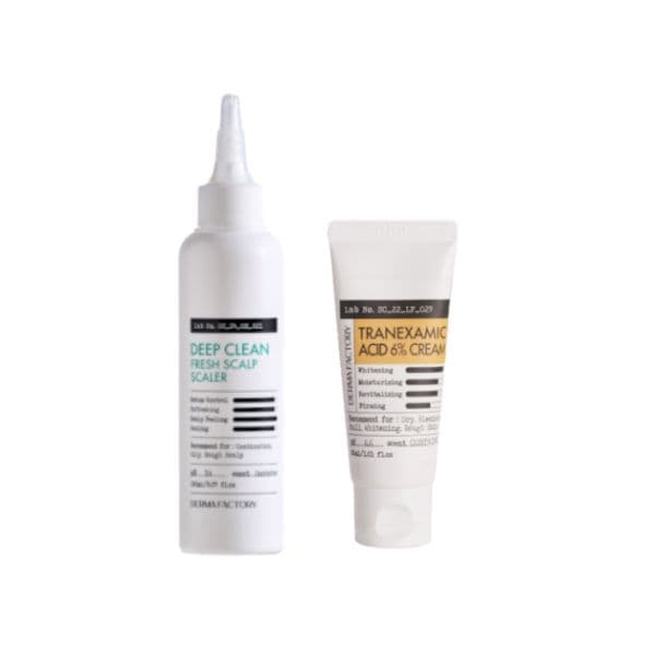 Tranexamic Acid 6% Cream - (1ea) & Deep Clean Fresh Scalp Scalper - (1ea) Set