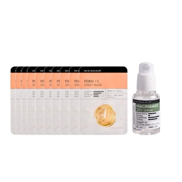 Niacinamide 20% Serum - (1ea) & PDRN 1% Sheet Mask - Set