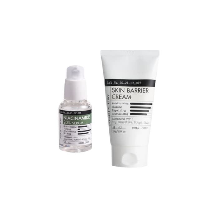 Skin Barrier Cream - (1ea) & Niacinamide 20% Serum - (1ea) Set