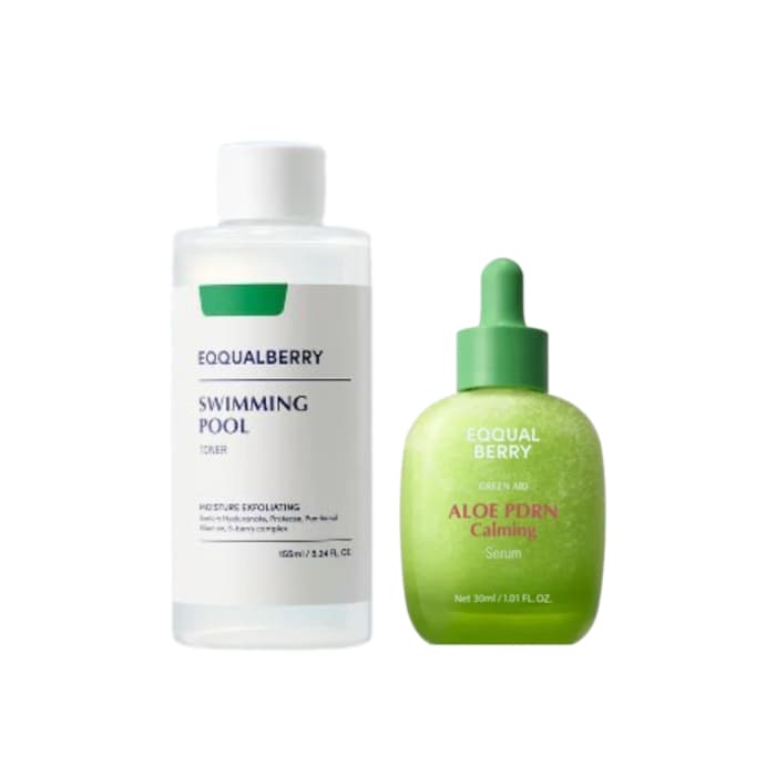 Swimming Pool Daily Facial Toner - (1ea) + Aloe PDRN Calming Serum - (1ea) Set