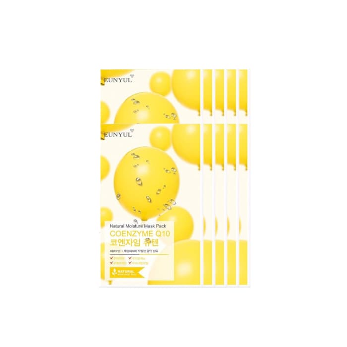 Natural Moisture Mask Pack - Coenzyme Q10 -. set