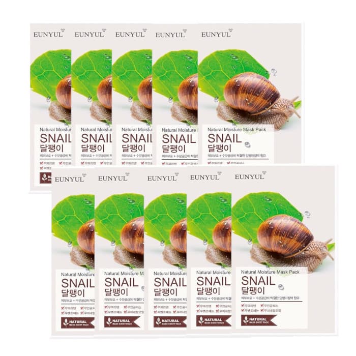 Natural Moisture Mask Pack - Snail -. set