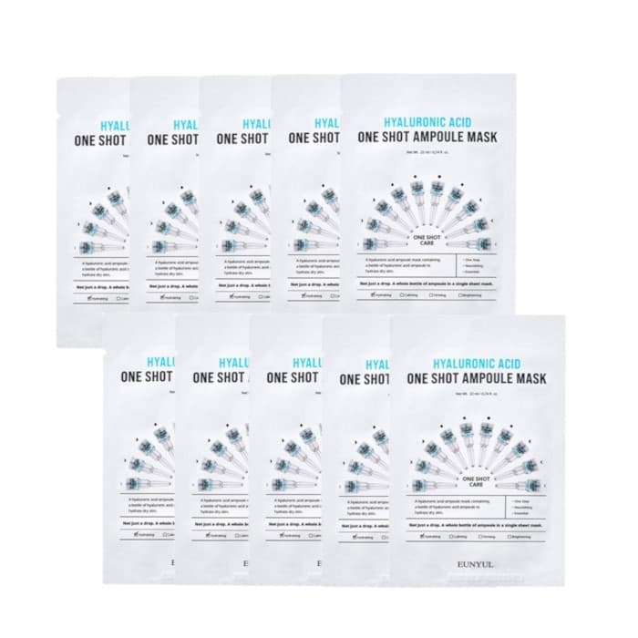 One Shot Ampoule Mask - Hyaluronic Acid -. set