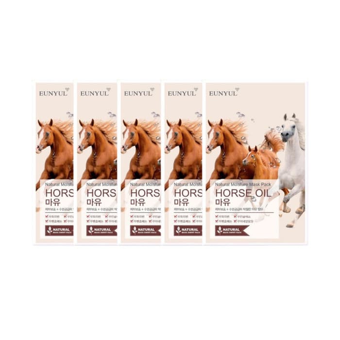 Natural Moisture Mask Pack - Horse Oil -. set