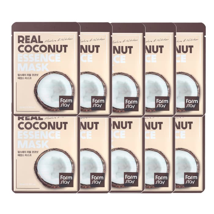 Real Essence Mask - - Coconut (10ea) Set