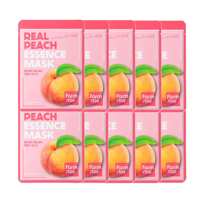 Real Essence Mask - - Peach (10ea) Set