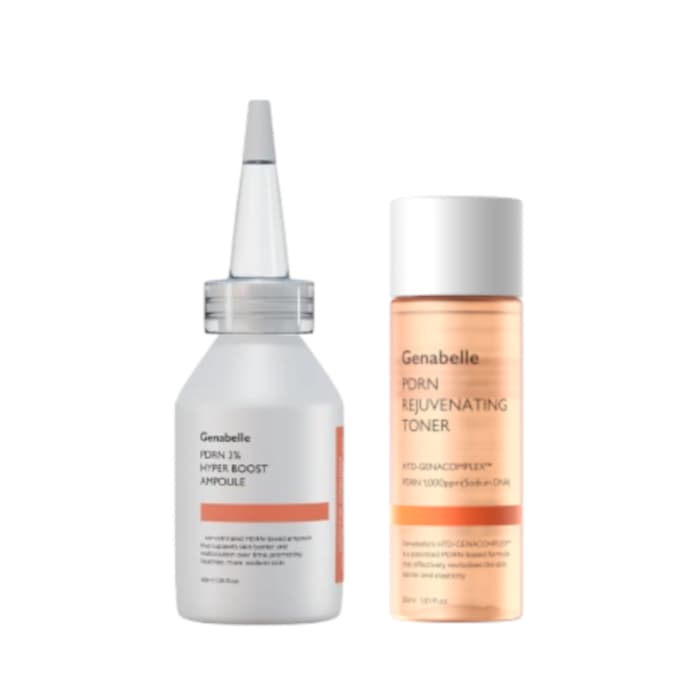 PDRN 3% Hyper Boost Ampoule - (1ea) & Rejuvenating Toner - (1ea) Set