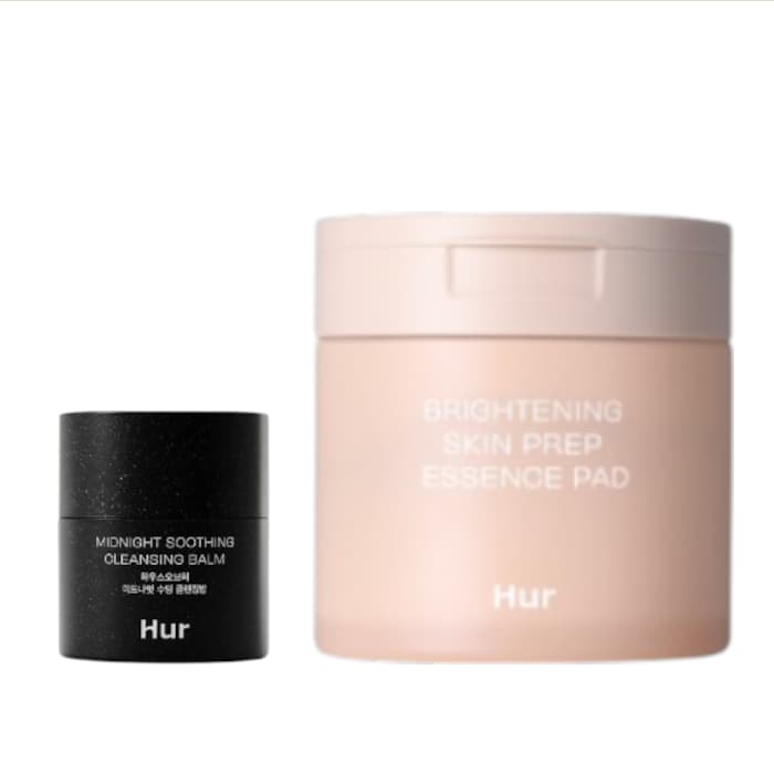 Midnight Soothing Cleansing Balm - + Brightening Skin Prep Essence Pad -/70sheets Set