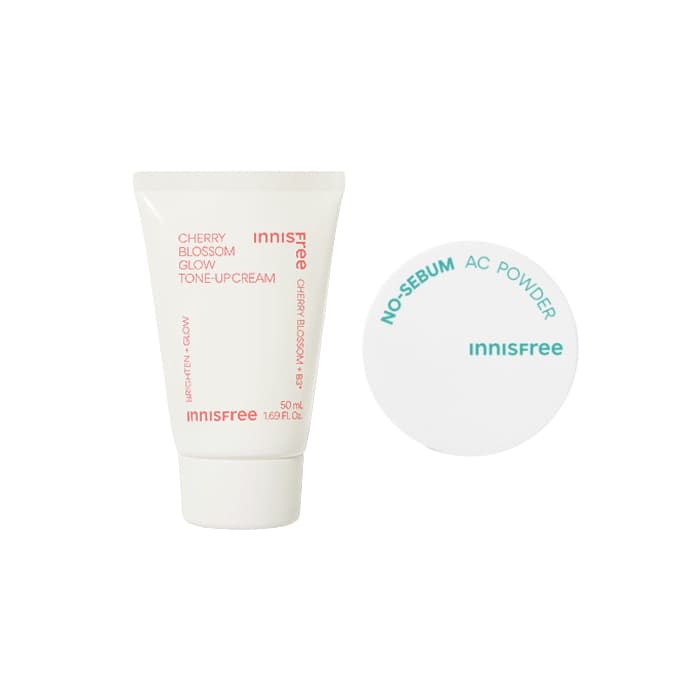 Cherry Blossom Glow Tone-up Cream - X innisfree - No-Sebum AC Powder -