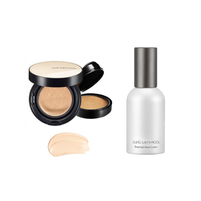 JUNGSAEMMOOL - Essential Skin Nuder Cushion SPF50+ PA+++ (With Refill) -+ - 17 Fair-Light (1ea) + Essential Mool Cream.