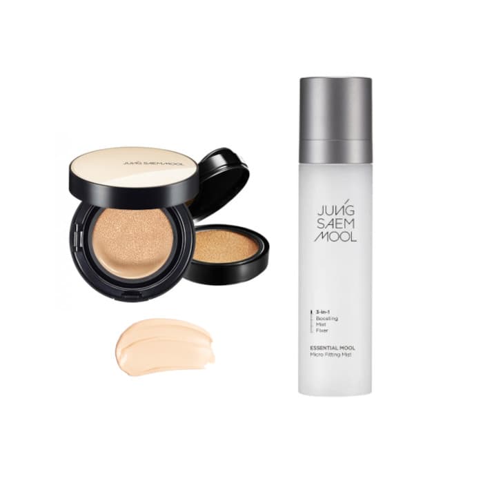 JUNGSAEMMOOL - Essential Skin Nuder Cushion SPF50+ PA+++ (With Refill) -+ - 17 Fair-Light (1ea) + Essential Mool Micro.