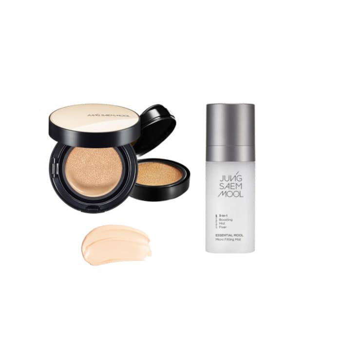 JUNGSAEMMOOL - Essential Skin Nuder Cushion SPF50+ PA+++ (With Refill) -+ - 17 Fair-Light (1ea) + Essential Mool Micro.