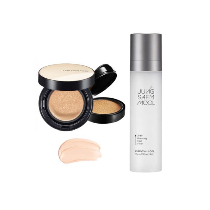 JUNGSAEMMOOL - Essential Skin Nuder Cushion SPF50+ PA+++ (With Refill) -+ - 17 Fair-Pink (1ea) + Essential Mool Micro.