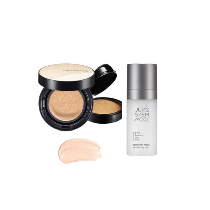 JUNGSAEMMOOL - Essential Skin Nuder Cushion SPF50+ PA+++ (With Refill) -+ - 17 Fair-Pink (1ea) + Essential Mool Micro.