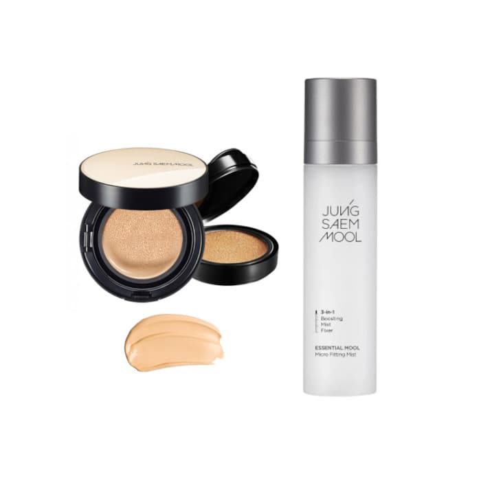 JUNGSAEMMOOL - Essential Skin Nuder Cushion SPF50+ PA+++ (With Refill) -+ - 19 Light (1ea) + Essential Mool Micro.