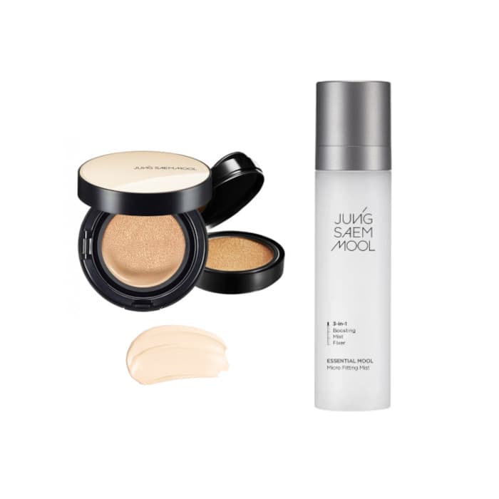 JUNGSAEMMOOL - Essential Skin Nuder Cushion SPF50+ PA+++ (With Refill) -+ - 13 Fair (1ea) + Essential Mool Micro.