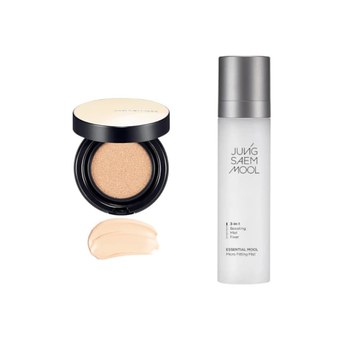 JUNGSAEMMOOL - Essential Skin Nuder Cushion SPF50+ PA+++ - - 17 Fair-Light (1ea) + Essential Mool Micro Fitting Mist -