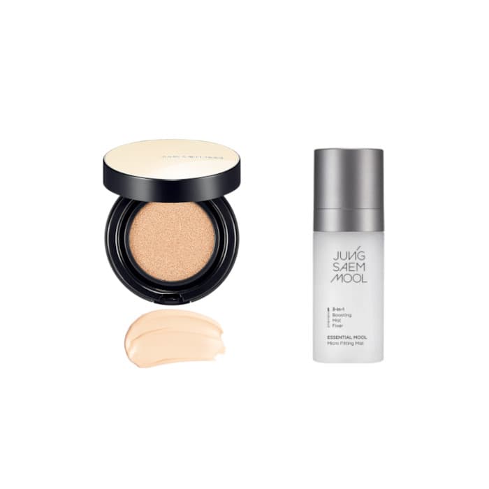 JUNGSAEMMOOL - Essential Skin Nuder Cushion SPF50+ PA+++ - - 17 Fair-Light (1ea) + Essential Mool Micro Fitting Mist -.