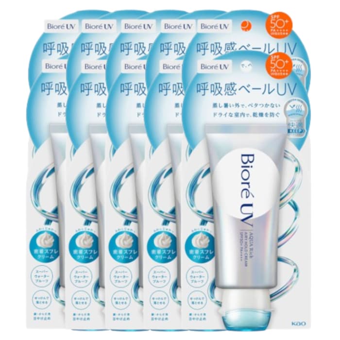Biore UV Aqua Rich Airy Hold Cream SPF50+ PA++++ - (.) Set