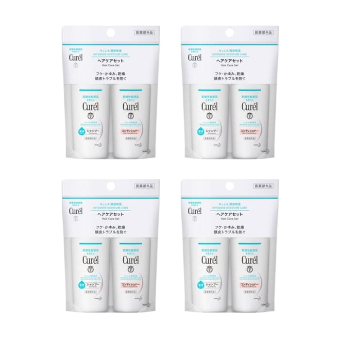 Curel Intensive Moisture Care Hair Care Set - 1set(+) (4ea) Set