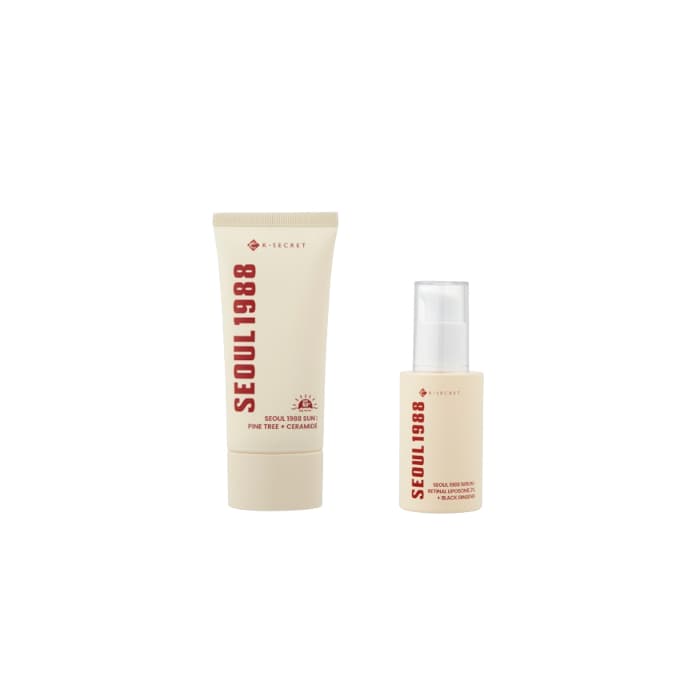 SEOUL 1988 Serum : Retinal Liposome 2% + Black Ginseng - + Sun : Pine Tree + Ceramide SPF50+ PA++++ - Set
