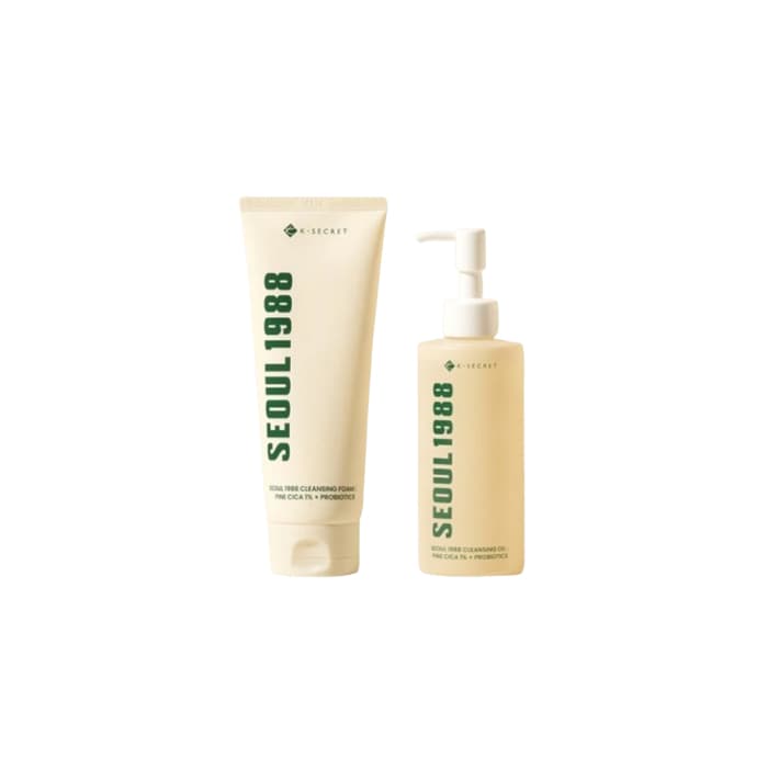 SEOUL 1988 Cleansing Oil : Pine Cica 1% + Probiotics - + Cleansing Foam : Pine Cica 1% + Probiotics - Set