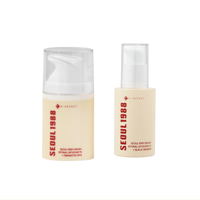 SEOUL 1988 Serum : Retinal Liposome 2% + Black Ginseng - (.) + Cream : Retinal Liposome 1% + Fermented Rice
