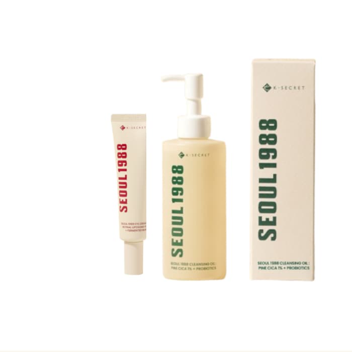SEOUL 1988 Eye Cream : Retinal Liposome 4% + Fermented Bean - (.) + Cleansing Oil : Pine Cica 1% +.