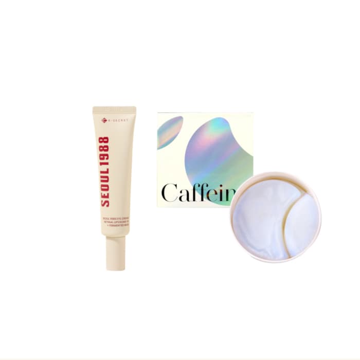 SEOUL 1988 Eye Cream : Retinal Liposome 4% + Fermented Bean - (.) + Instant Relief Eye Gel Patches -.