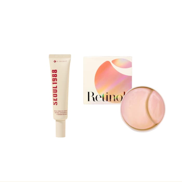 SEOUL 1988 Eye Cream : Retinal Liposome 4% + Fermented Bean - (.) + Advanced Regenerating Eye Gel Patches -
