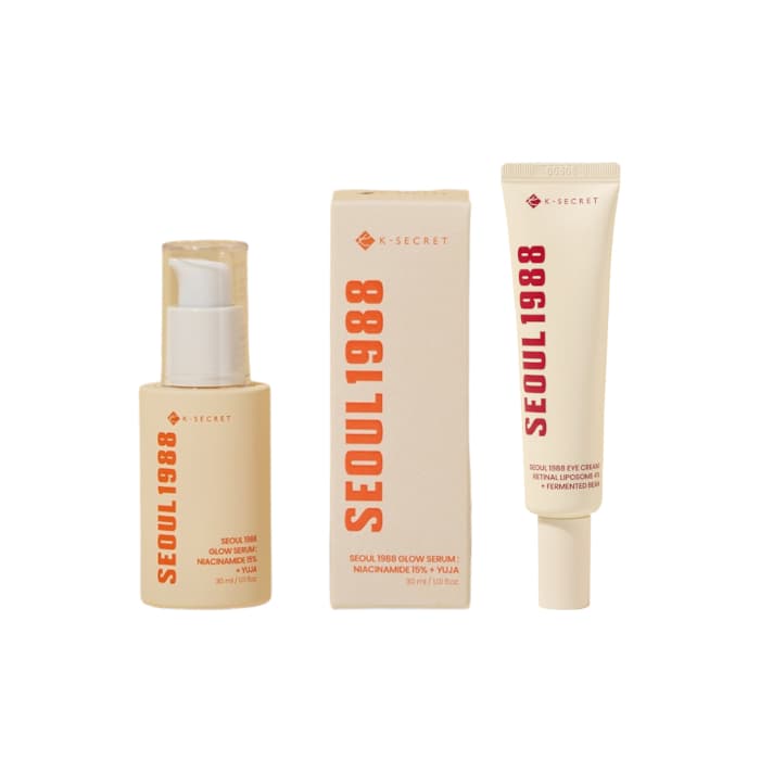 SEOUL 1988 Glow Serum Niacinamide 15% + Yuja - (.) X Eye Cream Retinal Liposome 4% + Fermented Bean -.
