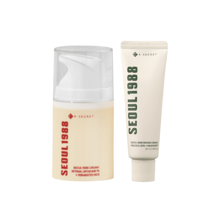 SEOUL 1988 Cream : Retinal Liposome 1% + Fermented Rice - (1ea) & SEOUL 1988 Repair Cream : Niacica 20% +.